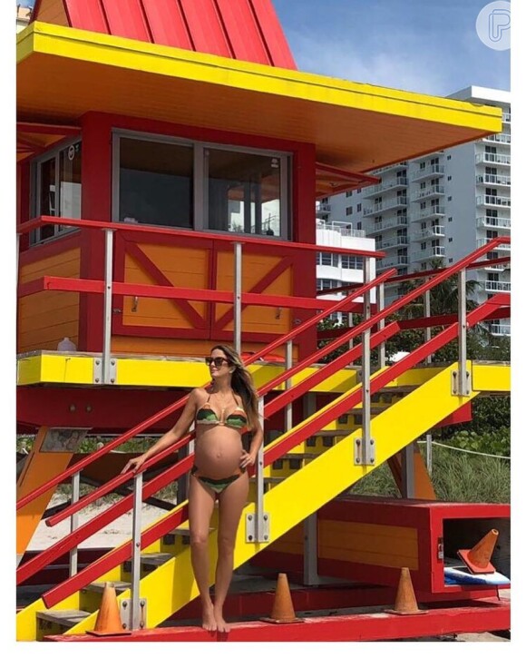 Ticiane Pinheiro exibe barriga de 7 meses de gravidez no Dia das Mães, neste domingo, dia 12 de maio de 2019