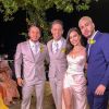 Os ex-namorados Kevinho e Flávia Pavanelli foram padrinhos de casamento de Carlinhos Maia e Lucas Guimarães na última semana