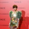Em evento da 'Vogue' com a grife Carolina Herrera, na Espanha
