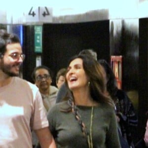 Fátima Bernardes e Túlio Gadêlha riram muito juntos em passeio no Shopping da Gávea, no Rio de Janeiro, nesta sexta-feira, dia 05 de julho de 2019