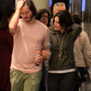 Fátima Bernardes e Túlio Gadêlha foram ao cinema juntos em passeio no Shopping da Gávea, no Rio de Janeiro, nesta sexta-feira, dia 05 de julho de 2019