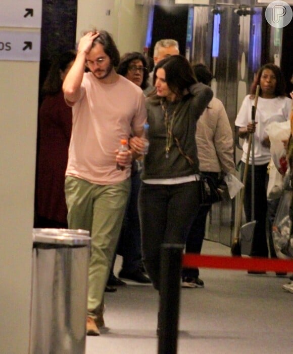 Fátima Bernardes e Túlio Gadêlha foram ao cinema juntos em passeio no Shopping da Gávea, no Rio de Janeiro, nesta sexta-feira, dia 05 de julho de 2019