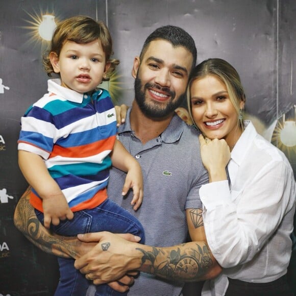 Gabriel, filho mais velho de Andressa Suita e Gusttavo Lima, já participou do show do pai no palco