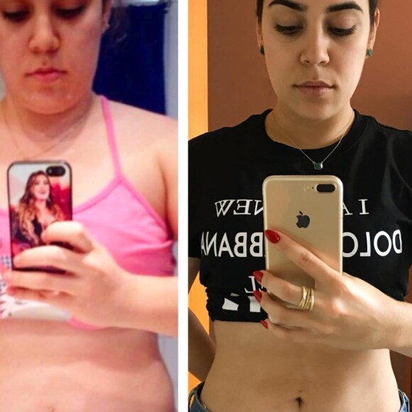 Naiara Azevedo mostra antes e depois do corpo durante processo emagrecimento