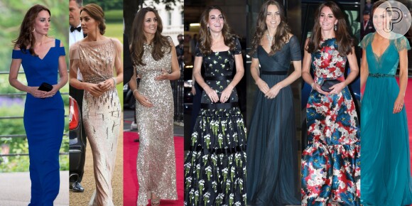 Vestido de festa com Kate Middleton: 20 fotos com a moda da duquesa para se inspirar na galeria