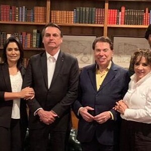 No dia anterior, Silvio Santos e sua família foram recebidos no Palácio da Alvorada pelo Presidente Jair Bolsonaro