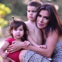 Adriana Sant'Anna ensina receita com filhos, Rodrigo e Linda: 'Meus cozinheiros'