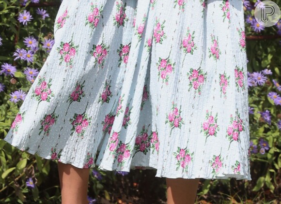Kate Middleton usa vestido com saia fluída para inauguração de jardim nesta terça-feira, dia 10 de setembro de 2019
