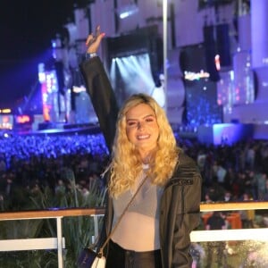 Giovanna Lancellotti marcou presença na 2ª noite de Rock in Rio