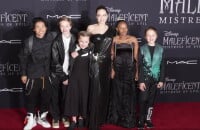 Angelina Jolie recebe os filhos Knox Leon, Zahara Marley, Pax Thien, Shiloh Nouvel e Vivienne Marcheline Jolie-Pitti em première de 'Malévola'
