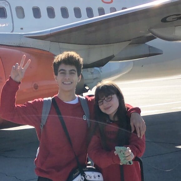 Sophia Valverde e o namorado, Lucas Burgatti, já viajaram juntos para o Rio de Janeiro