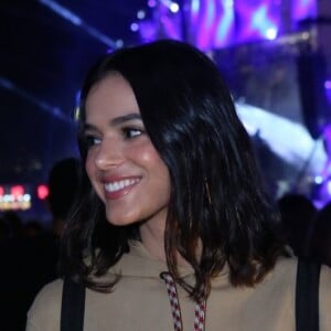 Bruna Marquezine e Gian Luca Ewbank deixaram o Rock in Rio de mãos dadas no final da semana passada