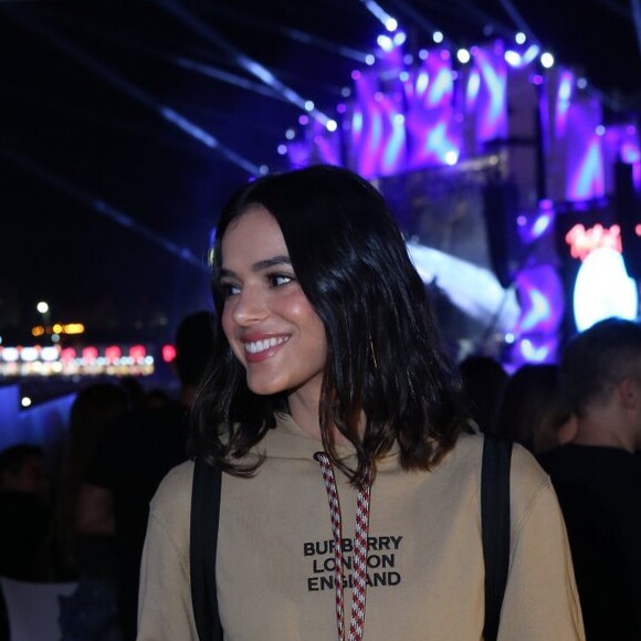 Bruna Marquezine e Gian Luca Ewbank deixaram o Rock in Rio de mãos dadas no final da semana passada
