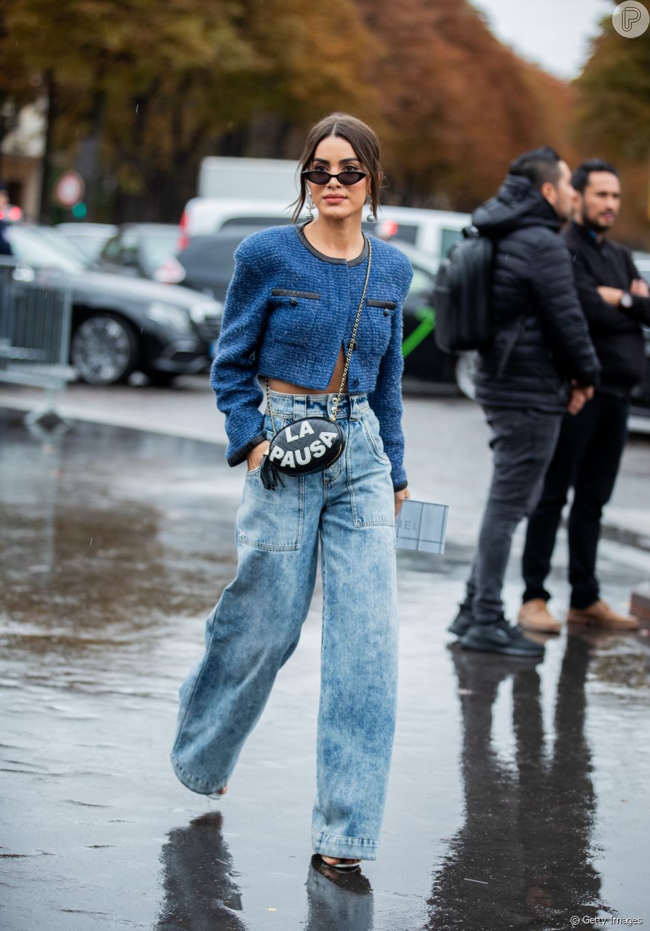 calça jeans larguinha