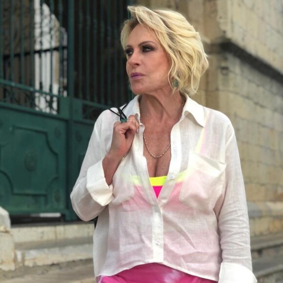 Ana Maria Braga está em Portugal para gravar matérias para o 'Mais Você'