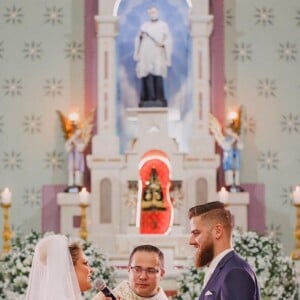 Zé Neto e Natália Toscano se emocionam em casamento nesta terça-feira, dia 05 de novembro de 2019