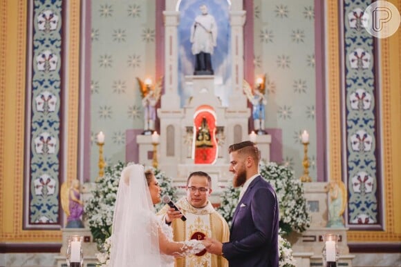 Zé Neto e Natália Toscano se emocionam em casamento nesta terça-feira, dia 05 de novembro de 2019