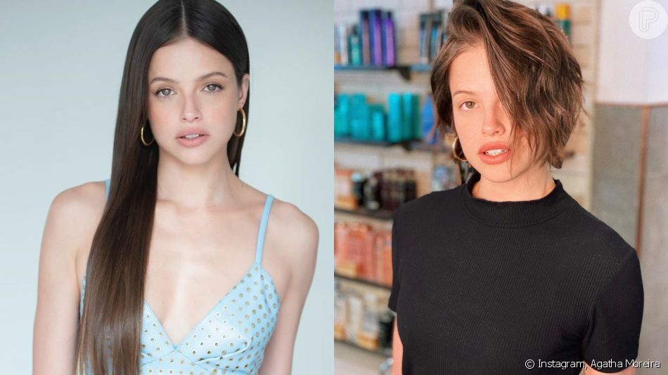 Veja antes e depois cabelo de Agatha Moreira após colocar aplique nesta ...
