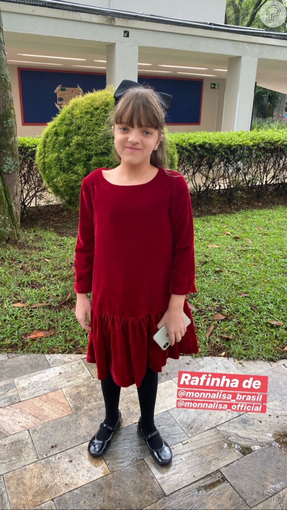 Rafaella Justus, filha de Ticiane Pinheiro, fez apresentação de fim de ano na escola