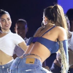 Anitta reproduziu o show realizado no Rock in Rio, que marcou sua estreia no festival musical