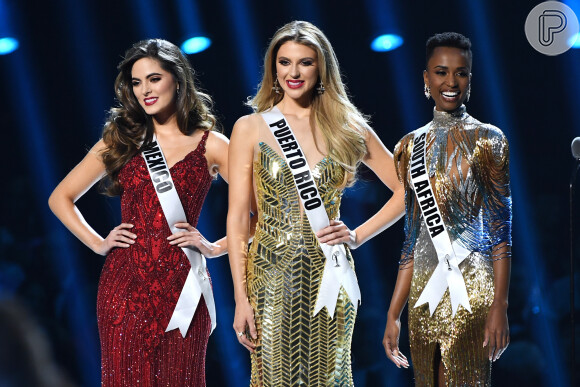 Miss Universo: Miss México Sofía Aragón fica em 3º lugar, Miss Porto Rico Madison Anderson fica em 2º lugar e Miss África do Sul Zozibini Tunzi ganha o programa neste domingo, dia 08 de dezembro de 2019
