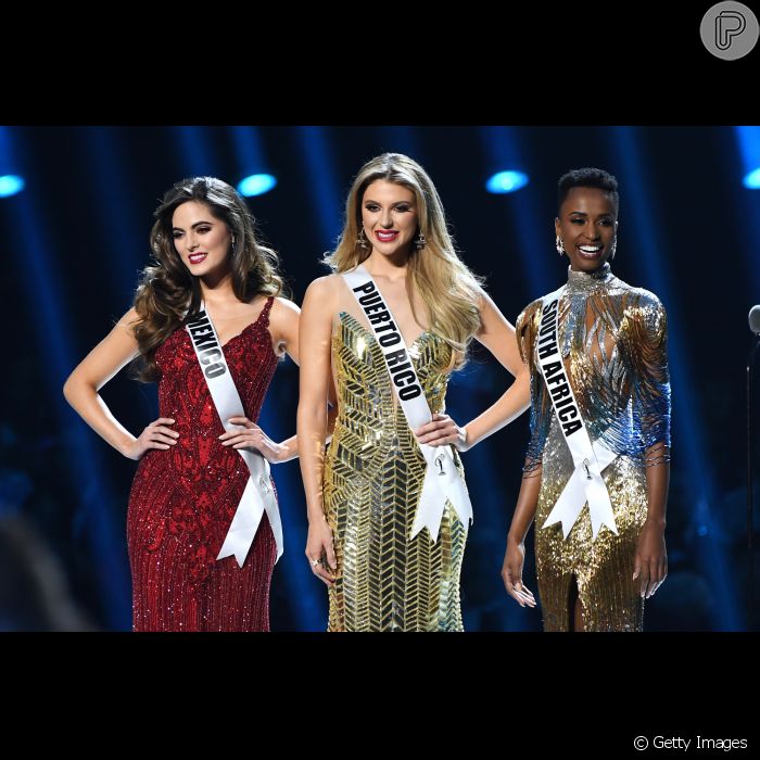  Miss Universo: Miss México Sofía Aragón fica em 3º lugar, Miss Porto Rico Madison Anderson fica em 2º lugar e Miss África do Sul Zozibini Tunzi ganha o programa neste domingo, dia 08 de dezembro de 2019 