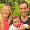 Ticiane Pinheiro se declarou ao marido, Cesar Tralli, pai de sua filha caçula, Manuela, nascida em julho de 2019: 'Te amo muito'