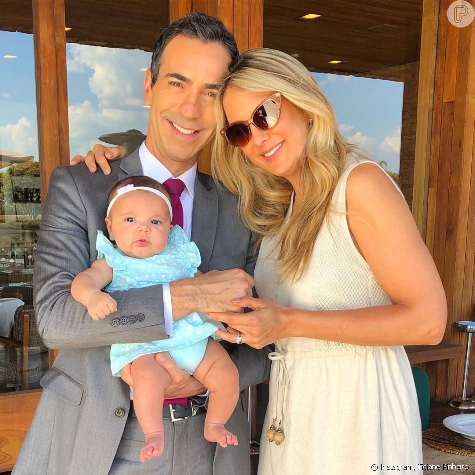 Cesar Tralli é pai de Manuella,