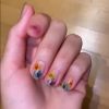 Unhas de Bruna Marquezine: a técnica de flores encapsuladas em gel foi escolhida pela atriz para nail art