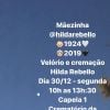Velório de Hilda Rebello está marcado para acontecer na próxima segunda-feira (30), a partir das 10h, no crematório da Penitência, no bairro do Caju, Zona Portuária