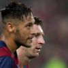 Neymar e Messi, atacantes do Barcelona, decidiram a partida desta terça, 21 de outubro de 2014