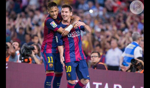 Neymar e Messi marcaram um gol cada na vitória do Barcelona diante do Ajax, pela Liga dos Campeões, nesta terça, 21 de outubro de 2014