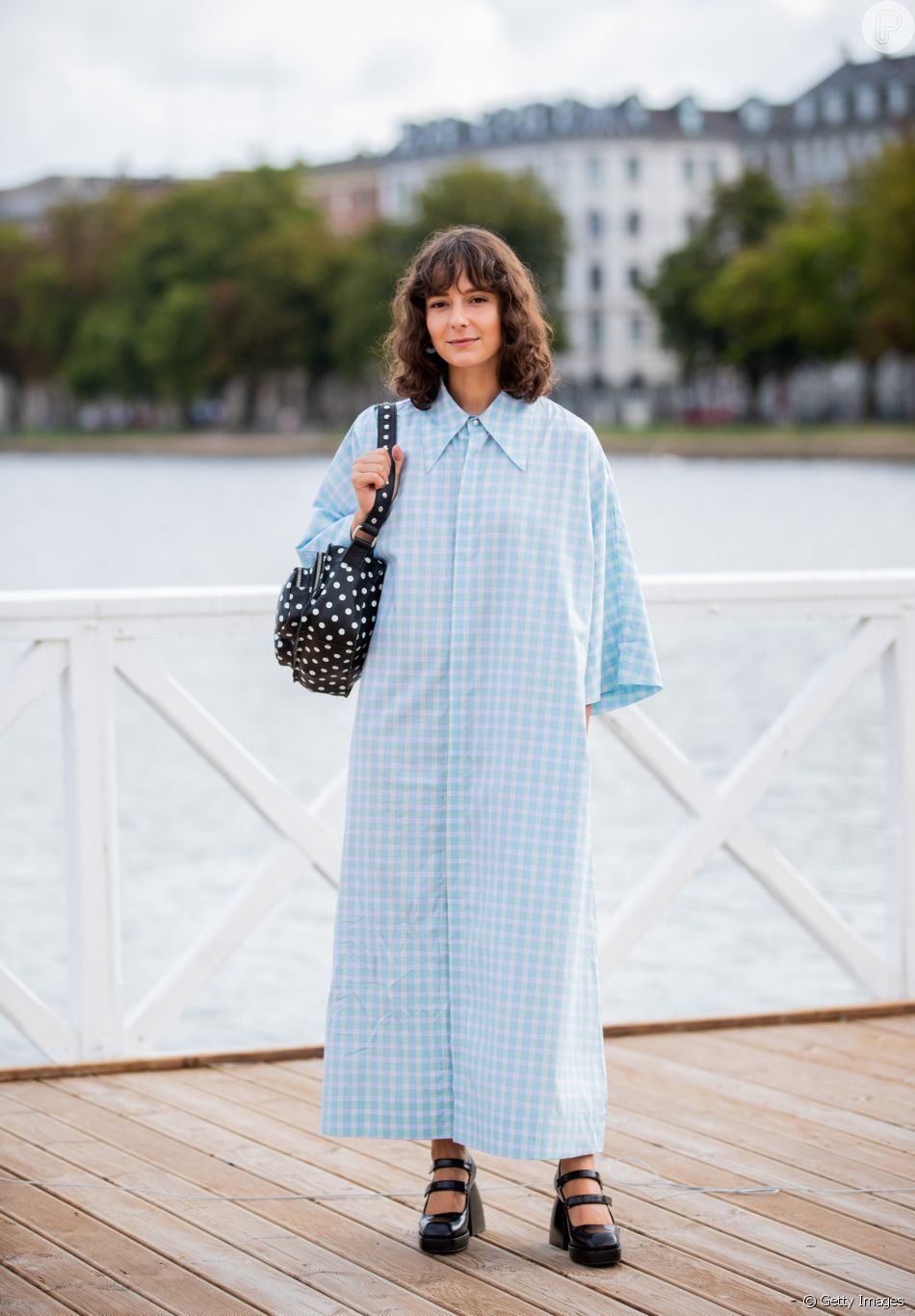 vestido camisa longo