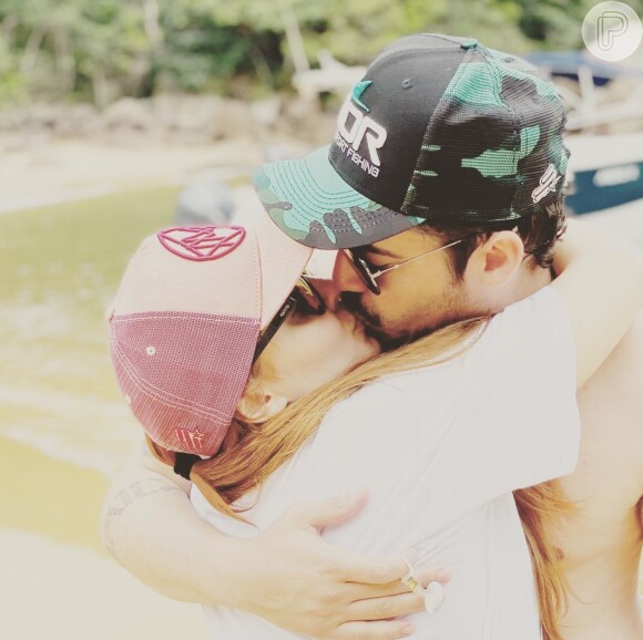 Maiara posta foto dando beijo em Fernando Zor no Instagram nesta quarta-feira, 15 de janeiro de 2020