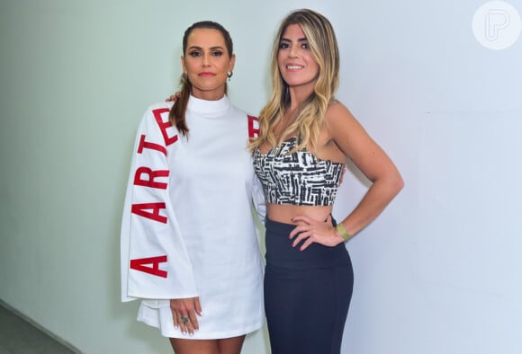 Deborah Secco reencontrou Raquel Pacheco, a Bruna Surfistinha, no Festival Verão Sem Censura, promovido pela Prefeitura de São Paulo