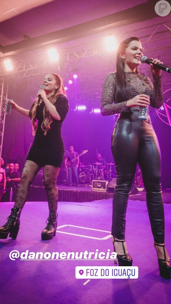 Maiara e Maraisa agitaram fãs em show em Foz do Iguaçu, no Paraná, na noite desta quarta-feira, 12 de fevereiro de 2020