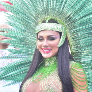 Juju Salimeni comandou os ritmistas da X-9 Paulistana pelo terceiro carnaval seguido