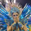 Lexa se emocionou na estreia como rainha de bateria da Unidos da Tijuca no carnaval 2020