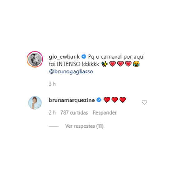 Comentário de Bruna Marquezine