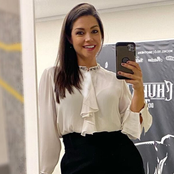 Thais Fersoza brincou com foto do marido, Michel Teló, no Instagram nesta quinta-feira, 5 de março de 2020