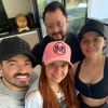Fernando Zor curtiu feriado com família da namorada, Maiara, em fazenda nesta sexta-feira, 10 de abril de 2020