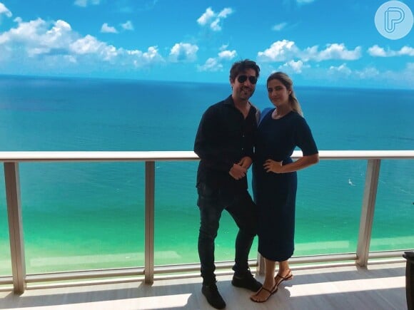 Jessica Costa e Sandro Pedroso em viagem a Miami
