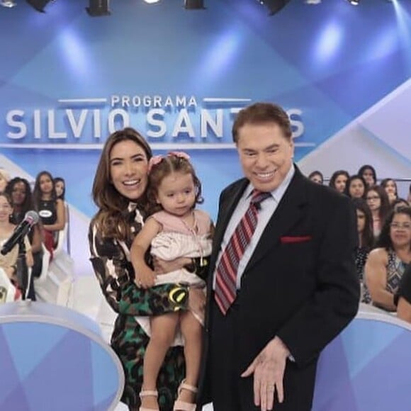 Patricia Abravanel já levou a filha, Jane, para visitar o avô Silvio Santos