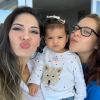 Mayra Cardi compartilha foto com filhos e a nora