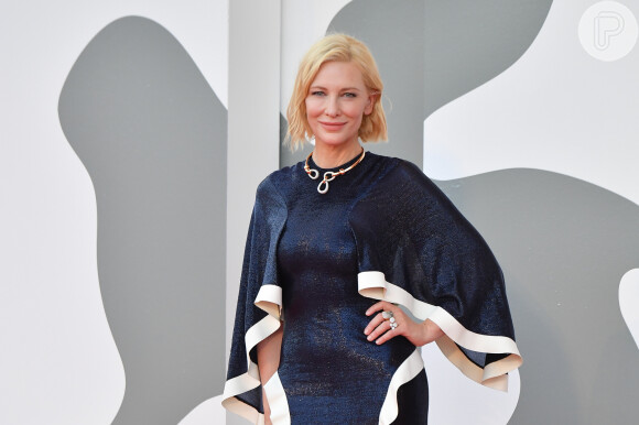 Cate Blanchett escolheu uma gargantilha poderosa em seu look