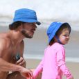 José Loreto e a filha, Bella, se divertiram em praia do Rio nesta sexta-feira, 4 de setembro de 2020