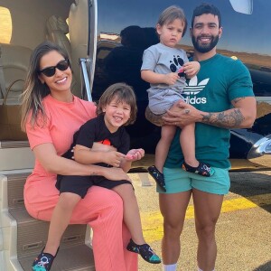 Gusttavo Lima e Andressa Suita eram casados desde 2015 e são pais de Gabriel e Samuel