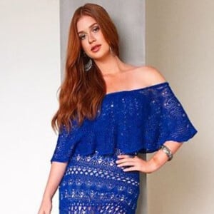 Marina Ruy Barbosa é adepta da tendência dos looks de crochê