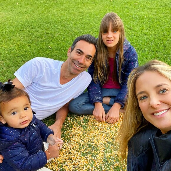 Ticiane Pinheiro é mãe de Rafaella, 11 anos, Manuella, 1, e mulher de César Tralli há quase 3 anos