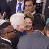 Aguinaldo Silva foi tietado pela presidenta Dilma Rousseff durante uma festa no Palácio do Planalto